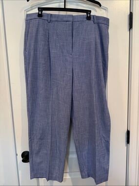 Ann Taylor Light Blue Wide-Leg Dress Trousers✨